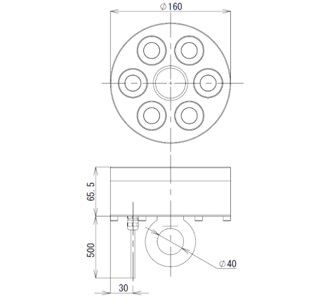 鋼板吊下げ装置　寸法図
