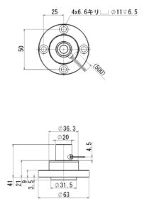 スイッチングマググリッパー　SG-20Bの図面