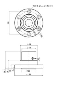 スイッチングマググリッパー　SG-50Bの図面