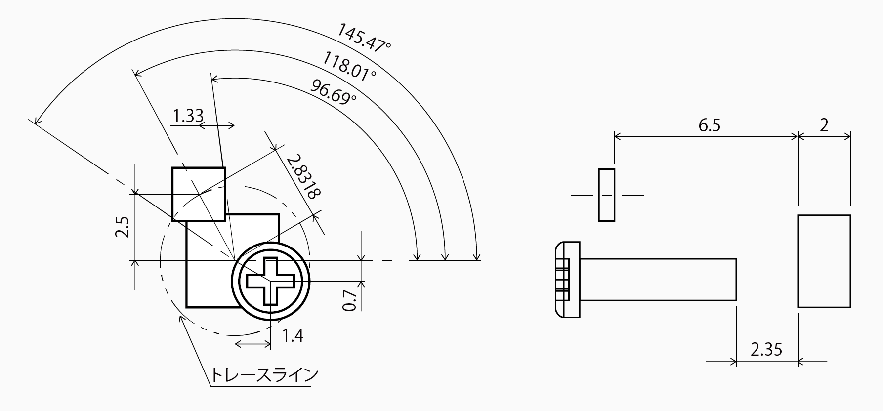 センサ用途の解析事例①におけるセンサ反応位置の画像