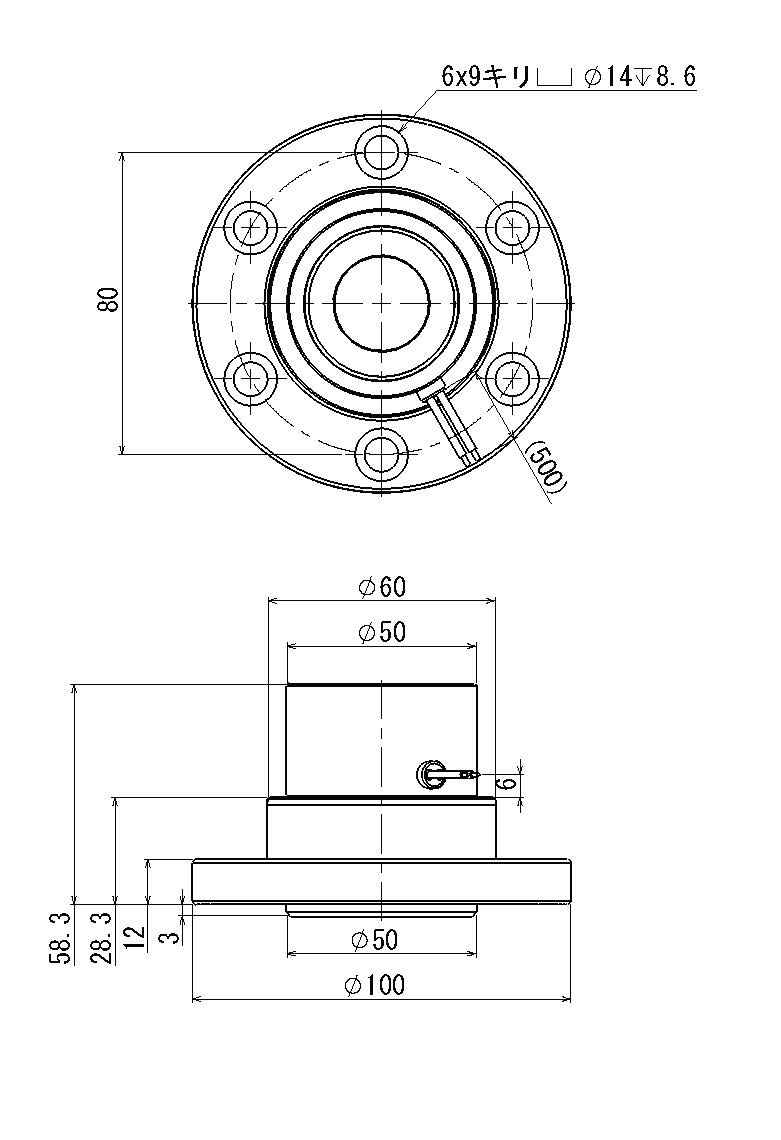 スイッチングマググリッパー　SG-50Bの図面