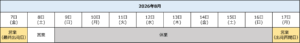 2026年夏季休業日
